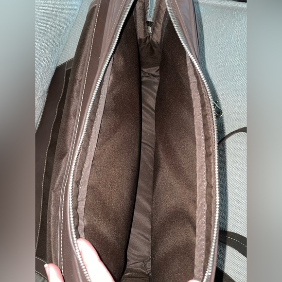 Men’s Coach Dark Brown Brief Case Never Used - Picture 8 of 14